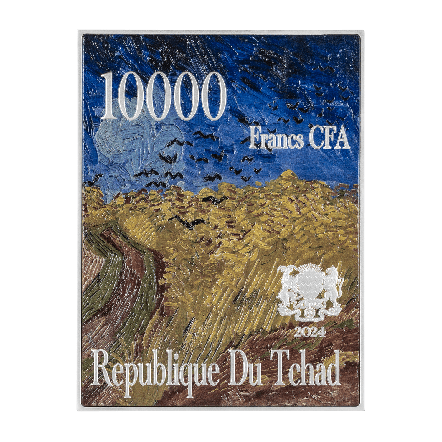 Self Portrait 1889 by Vincent van Gogh 2.5 oz Silver Coin - Captain’s Chest Bullion