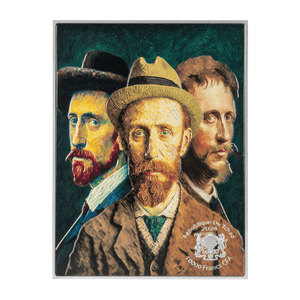 Self Portrait with Bandaged Ear 1889 by Vincent van Gogh 2.5 oz Silver Coin - Captain’s Chest Bullion