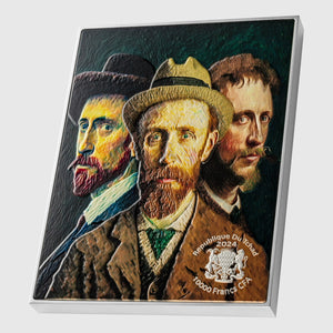 Self Portrait with Bandaged Ear 1889 by Vincent van Gogh 2.5 oz Silver Coin - Captain’s Chest Bullion