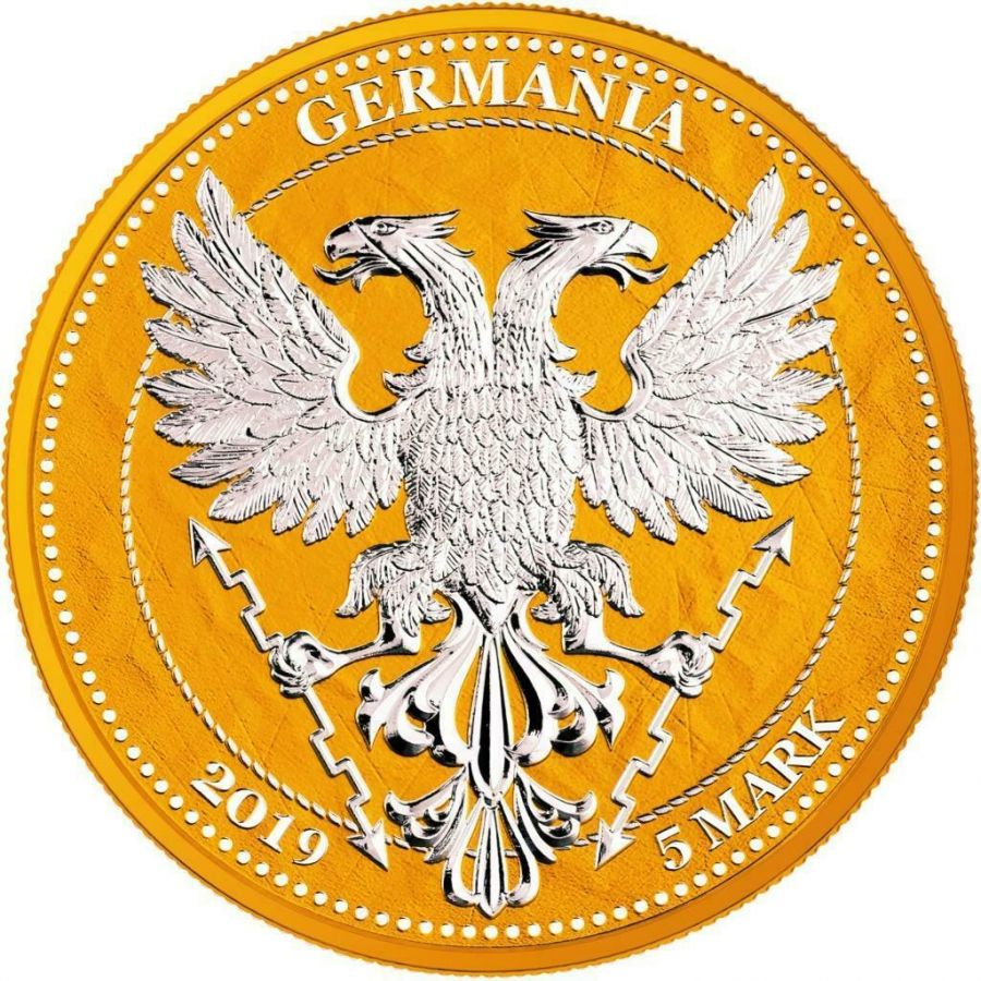 Germania 2019 5 Mark Oak Leaf 12 Months Series September 1 Oz Silver Coin