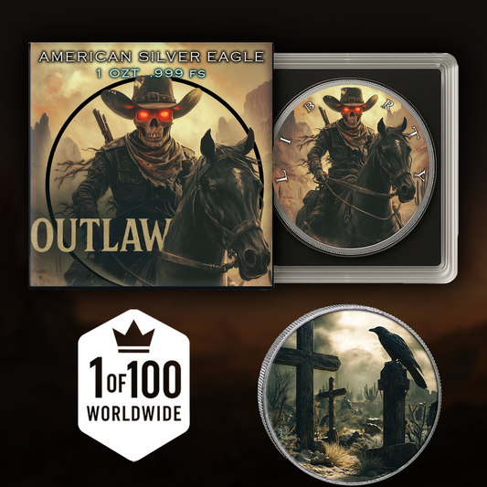 2024 Silver Eagle Outlaw Edition 1oz .999 Silver Coin