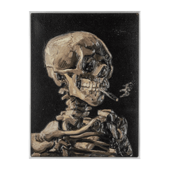 Smoking Skeleton with Burning Cigarette by Vincent van Gogh 2.5 oz Silver Coin