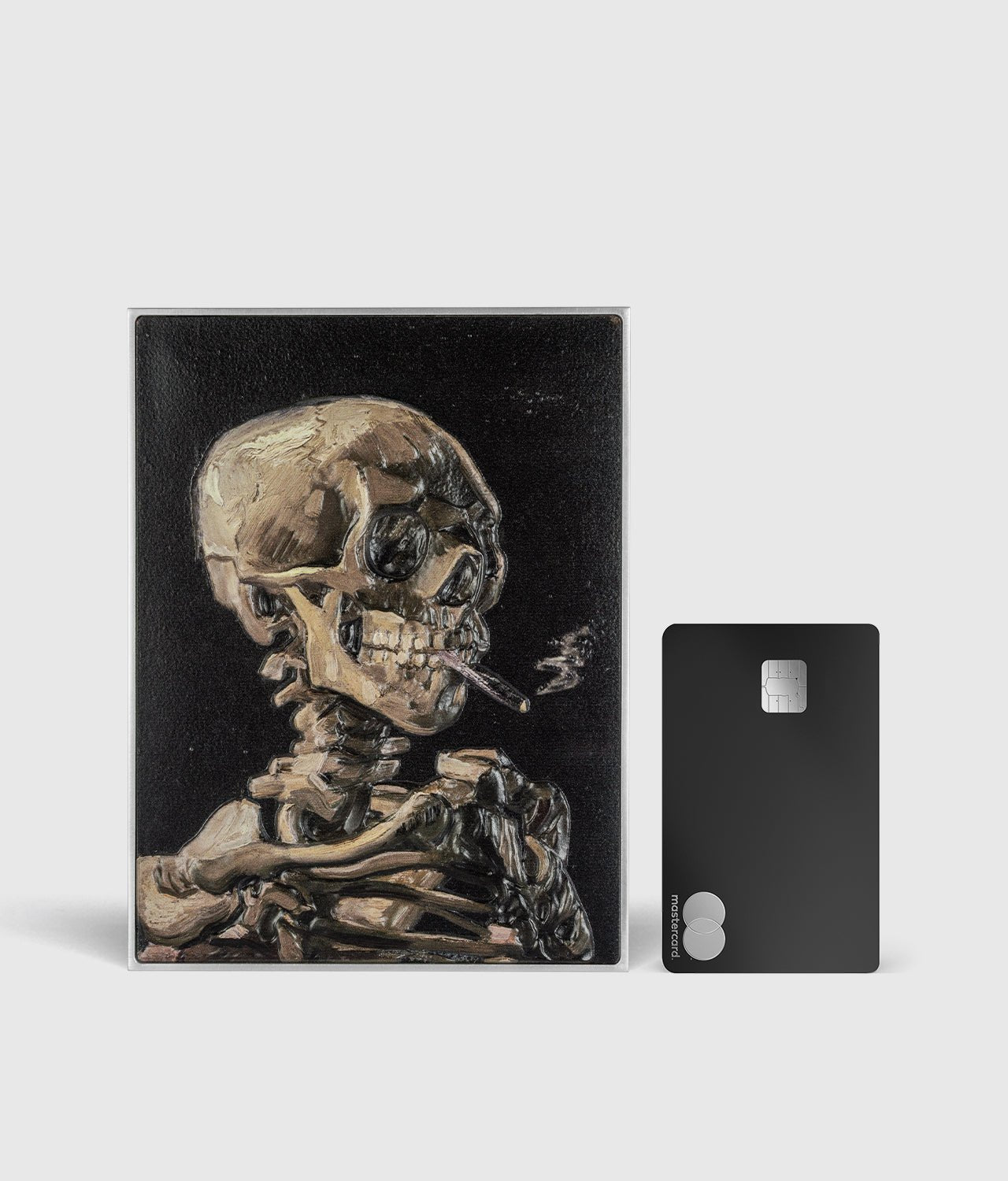 Smoking Skeleton with Burning Cigarette by Vincent van Gogh 2.5 oz Silver Coin - Captain’s Chest Bullion
