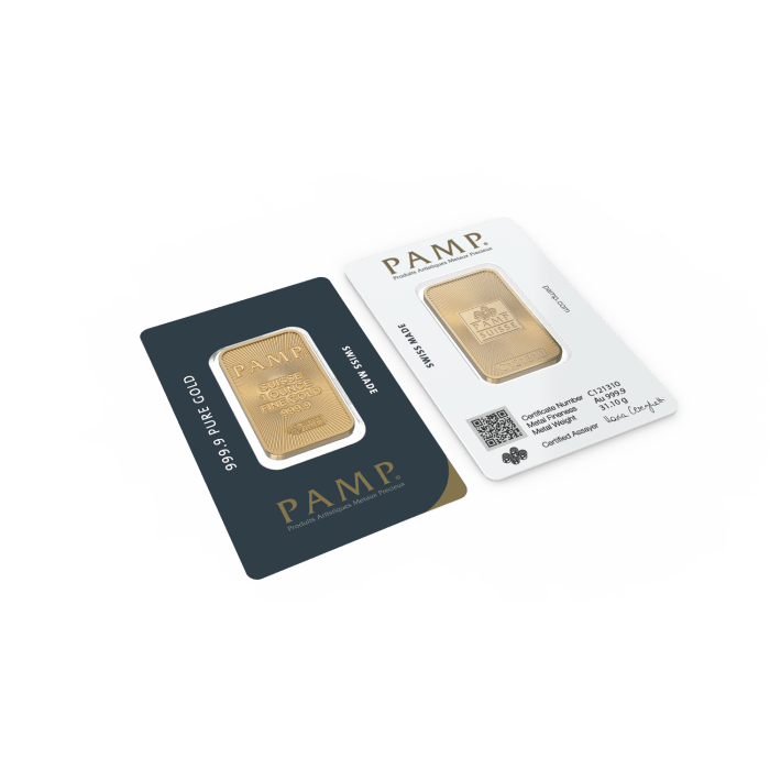 PAMP Suisse 1oz .9999 Gold Bar