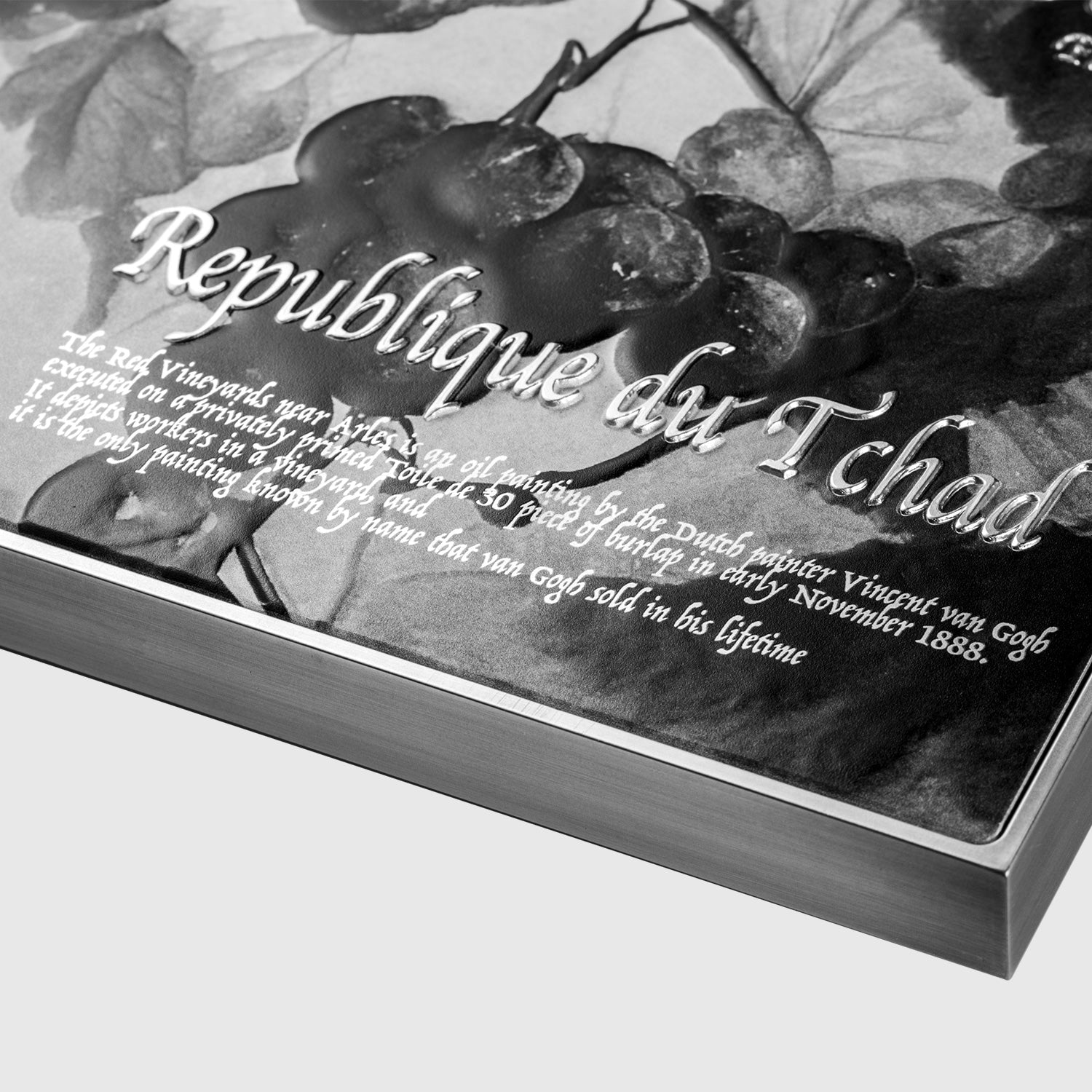 The Red Vineyard 1888 by Vincent Van Gogh 2.5 oz Silver Coin – Antiqued Finish - Captain’s Chest Bullion