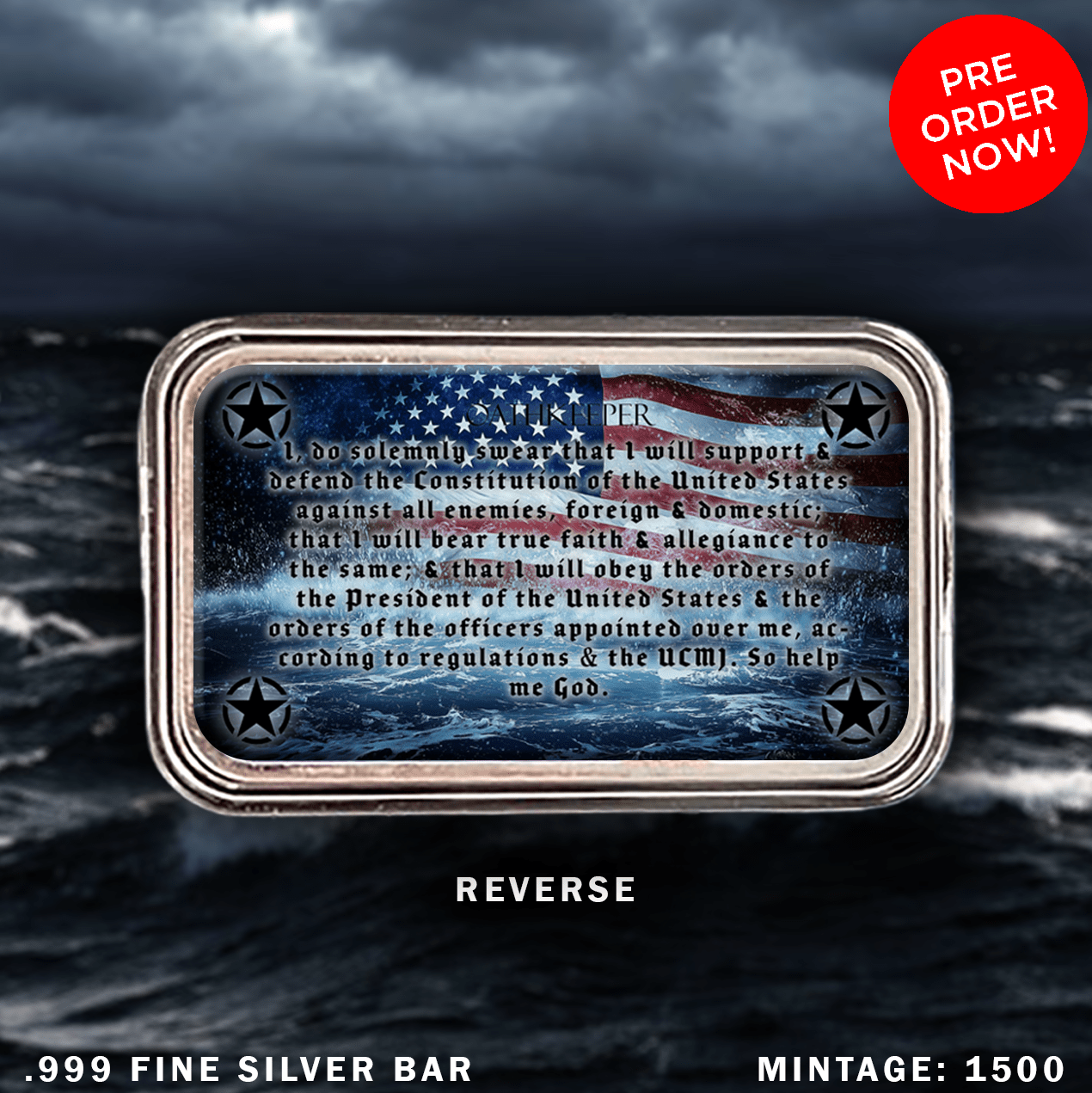 U.S. Coast Guard Rescue Heli 1oz .999 Silver Art Bar Colorized - Captain’s Chest Bullion