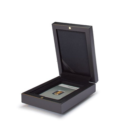 VOLTERRA presentation case for 1 x gold bar in clear blister card