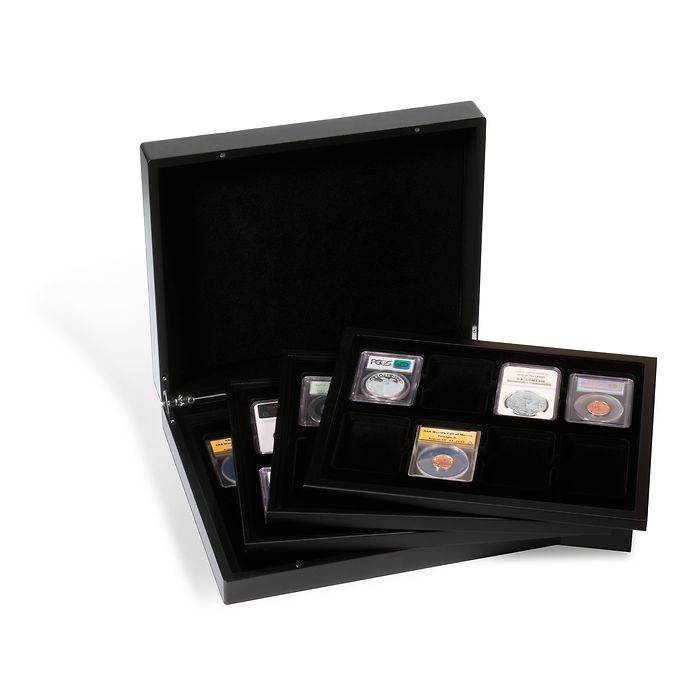 VOLTERRA QUATTRO DE LUXE Display Coin Case for Slabs