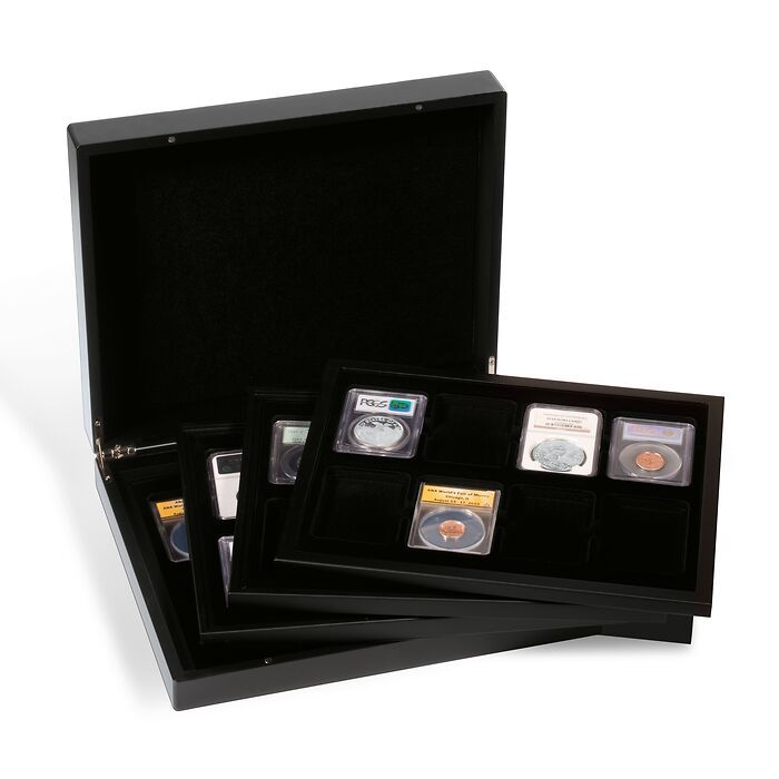 VOLTERRA QUATTRO DE LUXE Display Coin Case for Slabs