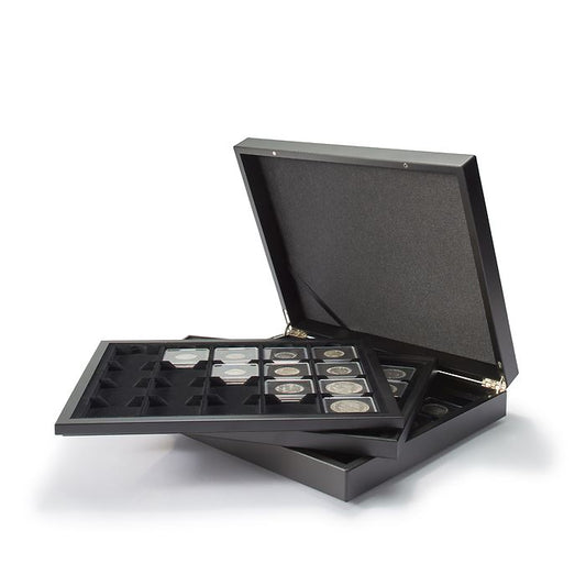 VOLTERRA TRIO DE LUXE Display Coin Case for Coin Flips or QUADRUM