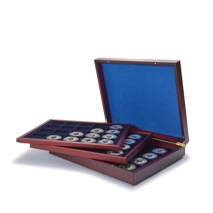 VOLTERRA TRIO DE LUXE Display Coin Case for Coins up to 48 mm