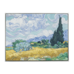 Wheat Field with Cypresses 1889 2.5 oz Silver Coin – Antiqued Finish