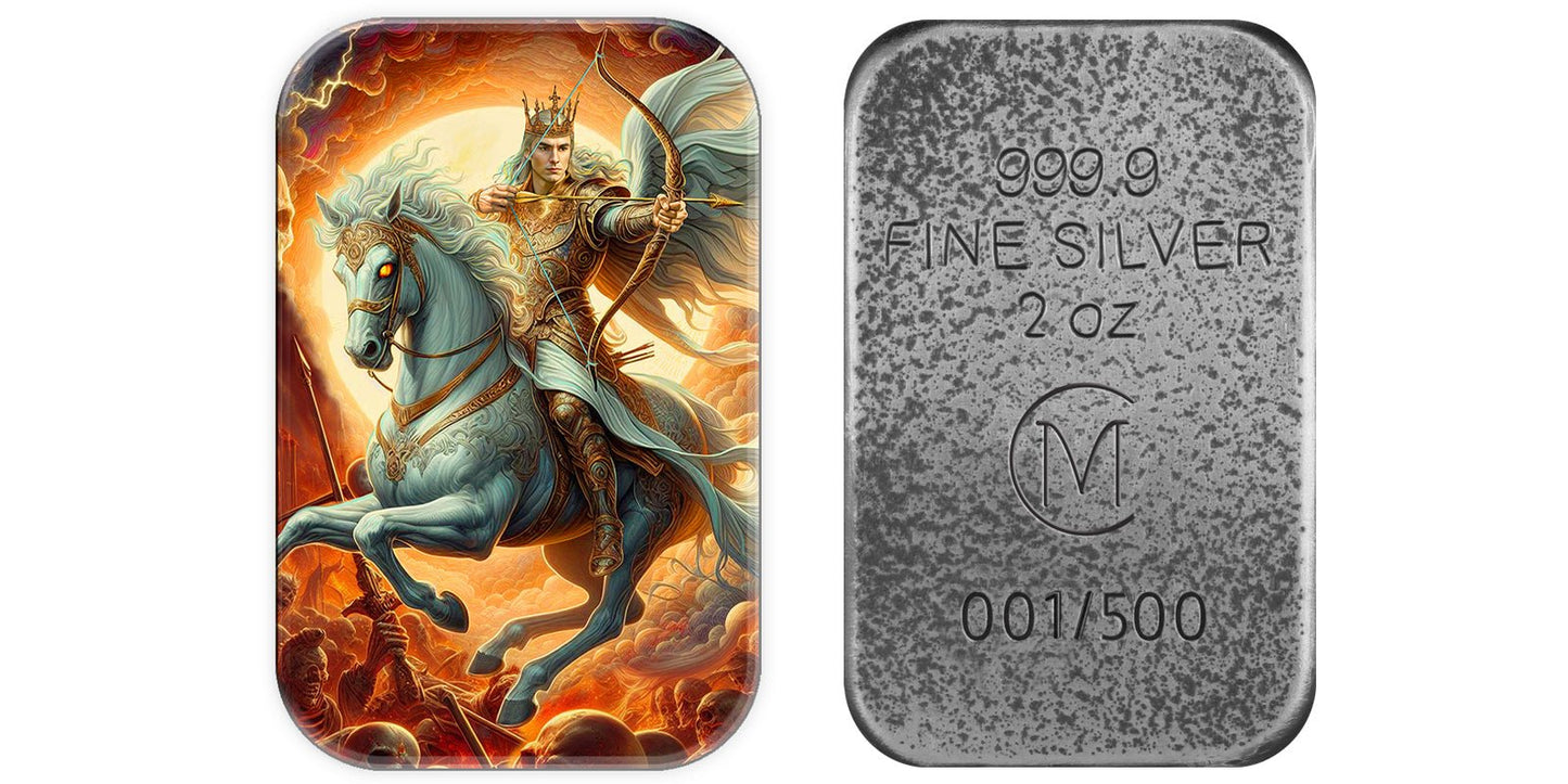 2024 Carpathian Mint White Horse Colorized 2 oz Silver Cast Bar presale