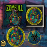 2025 Zombucks Medal "Zombull" Colorized 1oz .999 Silver Medal